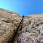 Helen en el primer largo