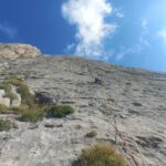 Helen en el primer largo