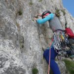 Marian emepezando el segundo largo