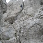 Marian en el segundo rápel