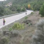 Junto a la carretera para llegar al parcamiento