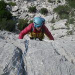 Emy en el primer largo