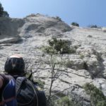 Victor mirando el último largo