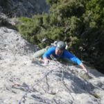 Diego en el segundo largo