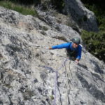 Diego en el segundo largo