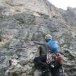 Neus al inicio del primer largo
